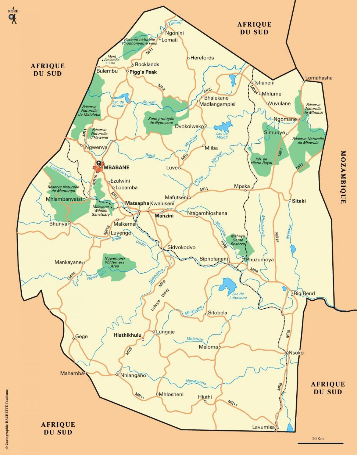долина эзулвини Свазиленда карте