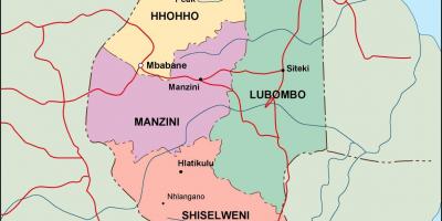 Карта Свазиленда